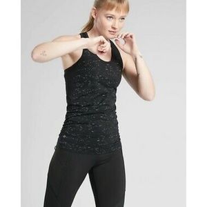 Athleta  Speedlight Speckle Tank Top, Black XS